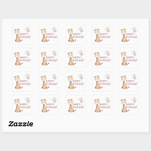 Stickers Giraffe (Feuille)