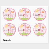 Stickers Giraffe Safari Sunny / Topkapi Cupcake (Feuille)