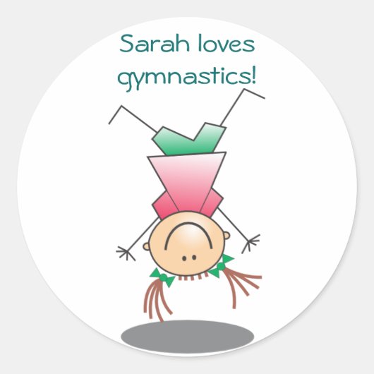 Stickers Girls Gymnastique (Devant)