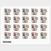 Stickers Gnome de Noël (Feuille)