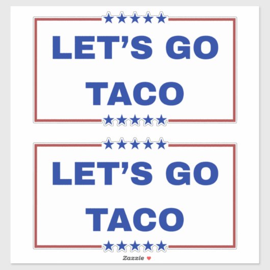Stickers Go Taco (Feuille)