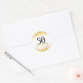 Stickers Gold 50 et fabuleux Anniversaire (Enveloppe)