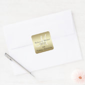 Stickers Gold 50th Mariage Anniversaire (Enveloppe)
