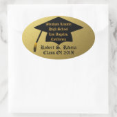 Stickers Gold & Black Custom Graduation (Sac)