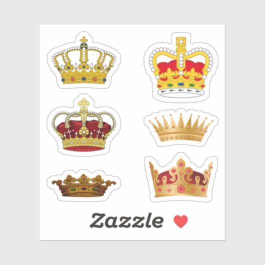 Stickers Gold Crown (Feuille)