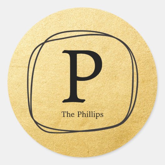 Stickers Gold Foil & Black Hand Drake Frame Favori (Devant)