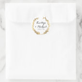 Stickers Gold Leaf Faux Modern Laurel Wreath Party (Sac)