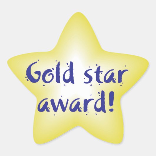 stickers Gold star award (Devant)