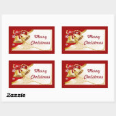 Stickers Gold XMas cloches, perles et flocons de n (Feuille)