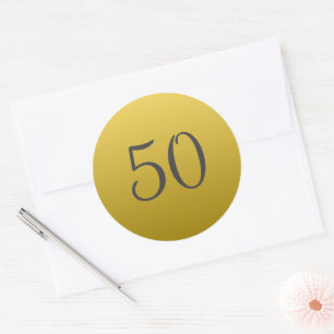 Stickers Golden 50e anniversaire de Mariage