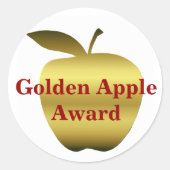 Stickers Golden Apple Award de l'enseignant (Devant)