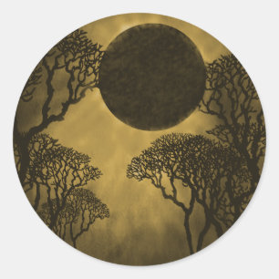 Stickers Golden Dark Forest Eclipse