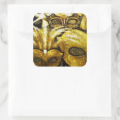 Stickers Golden Mardi Gras Masques (Sac)