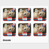 Stickers Golden Retriever VOTE (Feuille)