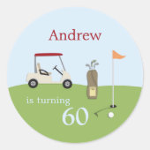 Stickers Golf Anniversaire (Devant)