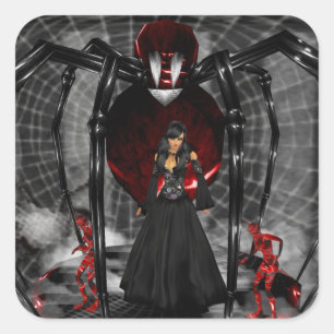 Stickers Goth Black Spider