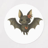 Stickers Gothique Halloween - Chauve-souris, Livre (Design 1)