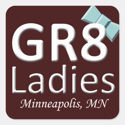 Stickers Gr8Ladies MSP Logo de novembre (Devant)