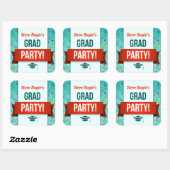 Stickers Grad Party (Feuille)