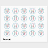 Stickers Graduation - Baguette mignonne Figure Gar (Feuille)