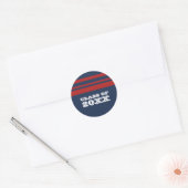 Stickers Graduation Gras Bleu/Rouge (Enveloppe)