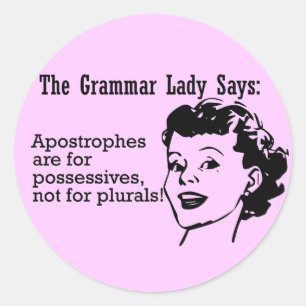 Stickers Grammar Lady Apostrophes