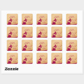 Stickers Gramophone Vintage Fuchsia (Feuille)