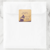 Stickers Gramophone Vintage violet (Sac)