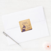 Stickers Gramophone Vintage violet (Enveloppe)