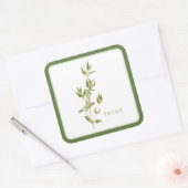 Stickers grand Carré FRAIS THYME - Vert (Enveloppe)