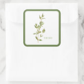 Stickers grand Carré FRAIS THYME - Vert (Sac)