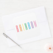 Stickers grand Carré RAINBOW (Enveloppe)