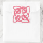 Stickers grand Carré rose CELTIC KNOT (Sac)