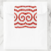 Stickers grand Carré ROUGE IONIC MOSAIC (Sac)