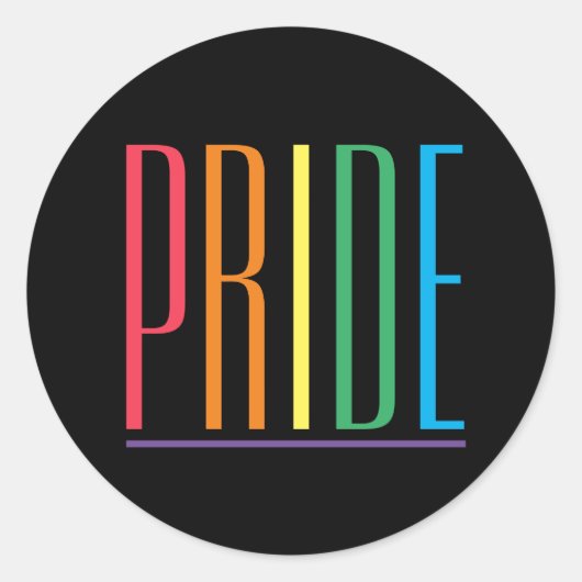Stickers Grand Rond PRIDE Ii (Devant)