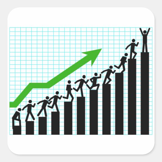 Stickers Graphique de tendance ascendante (Devant)