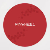 Stickers Gras Rouge Floral (Design 1)