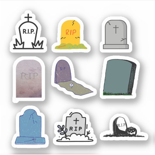 Stickers Gravestone (Devant)