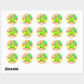 Stickers Green Budgie (Feuille)