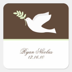 Stickers Green Dove
