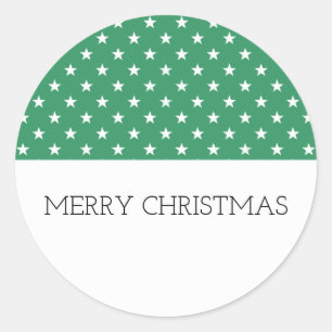 Stickers Green Festive Stars