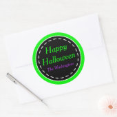 Stickers Green Halloween heureux (Enveloppe)