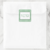 Stickers Green Houndstooth Holiday (Sac)