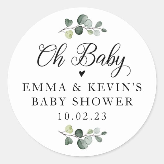 Stickers Green Oh Baby (Devant)