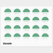 Stickers Green Simple Snowflake Holiday (Feuille)
