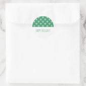Stickers Green Simple Snowflake Holiday (Sac)