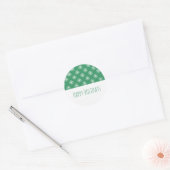 Stickers Green Simple Snowflake Holiday (Enveloppe)
