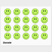 Stickers Green Smiley One Happy Dude/Gal Birthday (Feuille)