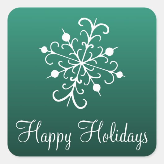 Stickers Green Snowflake (Devant)