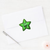 Stickers Green Star (Enveloppe)